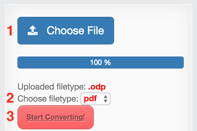 How to convert ODP files online to PDF